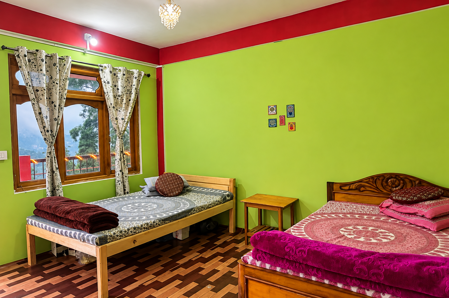 Comfortable twin bedroom